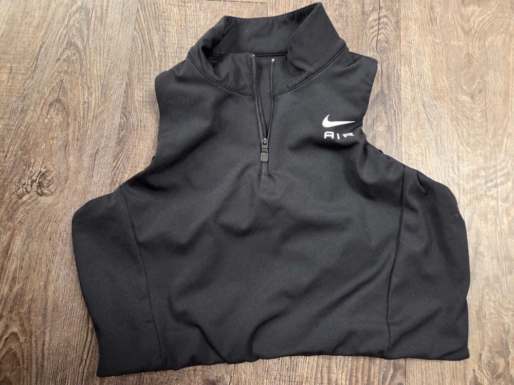 Nike 1/4 Zip Crop Tank Top Racerback Sports Bra Shirt Black XL